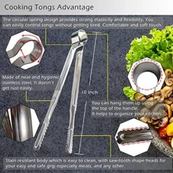 Korean BBQ Griddle Non-stick Square Grill W/Handles & Grease Drain Spout For Stovetop Induction Pan+Kalbi Scissors+Tongs Set, 13x11.4 Inch -Peugeot Shop 61mXJXTv7CS