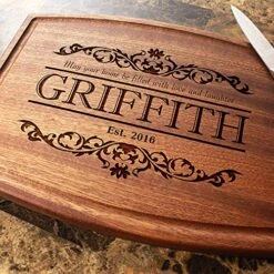 Straga - Engraved Cutting Boards For Personalized Gifts, Practical Wedding Gifts And Keepsakes, Customize Your Wood Board, Style And Design (Rustic Quote Design No.301)