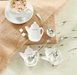 Caffeine Coffee Spoon Rest, White