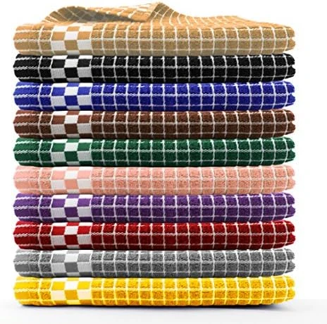 Classic Dark Kitchen Dish Towels With Hanging Loop - Heavy Duty Absorbent Dish Clothes - European Made 100% Cotton Tea Towels - Set Of 4, Red 8 Classic Dark Kitchen Dish Towels With Hanging Loop - Heavy Duty Absorbent Dish Clothes - European Made 100% Cotton Tea Towels - Set Of 4, Red - Image 8