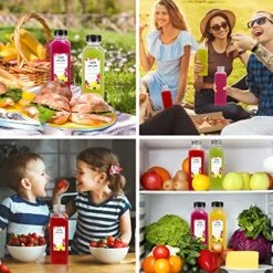 31pcs 16oz Empty Plastic Juice Bottles With Caps, Bulk Clear Beverage Containers For Juicing Drinking Milkshake Tea And Other Beverages -Peugeot Shop 61q4YsBdwUL