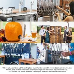 Upgraded Beer Tap Handle, 2 PCS Homebrew Commercial Stainless Steel 304 Heavy Duty Standard American 3/8'' Threading Brewing Draft Keg Kegerator Tower Stout Nitro Coffee Tap Beer Faucet Handle 14 Upgraded Beer Tap Handle, 2 PCS Homebrew Commercial Stainless Steel 304 Heavy Duty Standard American 3/8'' Threading Brewing Draft Keg Kegerator Tower Stout Nitro Coffee Tap Beer Faucet Handle -Peugeot Shop 61rIRcXwHRL