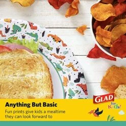 For Kids 8 1/2-Inch Paper Plates|Small Round Paper Plates With Dinosaurs For Kids|Heavy Duty Disposable Soak Proof Microwavable Paper Plates, 8.5" Round Plates 20ct| Kids Plates, Dinosaur Plates 9 For Kids 8 1/2-Inch Paper Plates|Small Round Paper Plates With Dinosaurs For Kids|Heavy Duty Disposable Soak Proof Microwavable Paper Plates, 8.5" Round Plates 20ct| Kids Plates, Dinosaur Plates -Peugeot Shop 61srjj7OncL