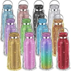 12 PCS Diamond Water Bottle Bulk Stainless Steel Insulated Water Bottle With Chain Bling Rhinestone Refillable Thermal Bottle Glitter Diamond Cup For Women Girls Gifts, 12 Colors (17 Oz) 13 12 PCS Diamond Water Bottle Bulk Stainless Steel Insulated Water Bottle With Chain Bling Rhinestone Refillable Thermal Bottle Glitter Diamond Cup For Women Girls Gifts, 12 Colors (17 Oz) -Peugeot Shop 61t3TpdU1vL. AC