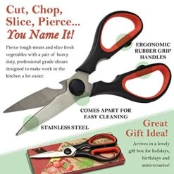 Heavy Duty Kitchen Shears -Take Apart Stainless Steel Blades, Comfort Rubber Grip Handles With Bottle Opener And Nutcracker - Multipurpose Scissors For Chicken, Meat Fish And Herbs - Acodine 6 Heavy Duty Kitchen Shears -Take Apart Stainless Steel Blades, Comfort Rubber Grip Handles With Bottle Opener And Nutcracker - Multipurpose Scissors For Chicken, Meat Fish And Herbs - Acodine -Peugeot Shop 61uZc9YxNsL
