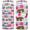 Skinny Can Cooler [ 2 Pack ] Slim Can Cooler For Slim Beer & Hard Seltzer, Skinny Beer Cans Coolie Skinny Insulators, Claw Can Cooler Sleeve Van