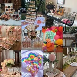 Biodegradable Paper Straws, 100 Pink Straws / Gold Straws For Party Supplies, Birthday, Wedding, Bridal / Baby Shower, Christmas Decorations And Holiday Celebrations -Peugeot Shop 61uv9WGwF3L