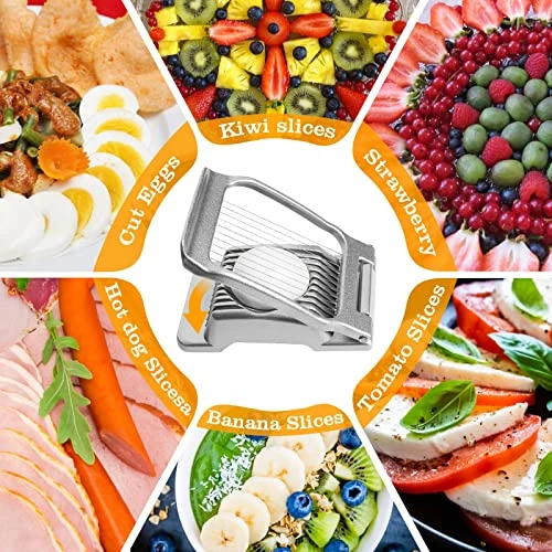 Egg Slicer,Egg Slicer For Hard Boiled Eggs Egg Cutter - Egg Slicer For Hard Boiled Eggs Heavy Duty Egg Cutter For Hard Boiled Eggs Boiled Egg Slicer Egg Chopper (Egg Slicer A) 5 Egg Slicer,Egg Slicer For Hard Boiled Eggs Egg Cutter - Egg Slicer For Hard Boiled Eggs Heavy Duty Egg Cutter For Hard Boiled Eggs Boiled Egg Slicer Egg Chopper (Egg Slicer A) - Image 5