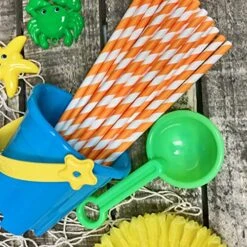 Stripe Paper Straws - Party Supply - Orange White - 7.75 Inches - Pack Of 100 - Outside The Box Papers Brand 9 Stripe Paper Straws - Party Supply - Orange White - 7.75 Inches - Pack Of 100 - Outside The Box Papers Brand -Peugeot Shop 61weAyzqp4L