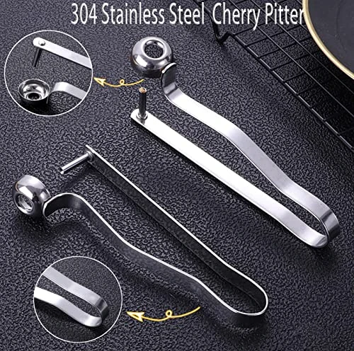 2PCS Cherry Pitter Tools, Cherry Seed Core Remover Olives Pitter Tool, Stainless Steel Cherries Corer, Great For Cherry, Jujube, Red Date, Hawthorn Or More 5 2PCS Cherry Pitter Tools, Cherry Seed Core Remover Olives Pitter Tool, Stainless Steel Cherries Corer, Great For Cherry, Jujube, Red Date, Hawthorn Or More - Image 5