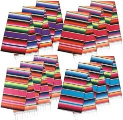Olicolor 12 Pack Mexican Table Runners 13.5 X 100 Inch 4 Colors Serape Table Runner For Fiesta Mexican Theme Party Wedding Decorations (Pink Purple Red Blue) 13 Olicolor 12 Pack Mexican Table Runners 13.5 X 100 Inch 4 Colors Serape Table Runner For Fiesta Mexican Theme Party Wedding Decorations (Pink Purple Red Blue) -Peugeot Shop 61yDX796QkL. AC