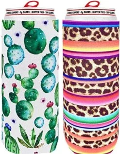 Skinny Can Cooler [ 2 Pack ] Slim Can Cooler For Slim Beer & Hard Seltzer, Skinny Beer Cans Coolie Skinny Insulators, Claw Can Cooler Sleeve Van -Peugeot Shop 61ys2Sk9TpL. AC