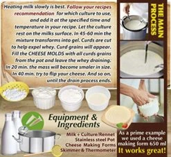 16 Pcs Cheesemaking Kit №3 Butter Punched Сheese Mold Press Strainer Cheese Tofu Press Mold Cheese Making Kit -Peugeot Shop 61yvksWWohL