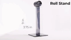 9” Graphite Acrylic Roll Stand With 6 4 ½” X 6 ½” Double-Sided 8-Guage Clear Vinyl Menu Roll Pockets (12 Pack), (ROLLSTANDPACK GRAPHITE) -Peugeot Shop 81ZozvSow2L